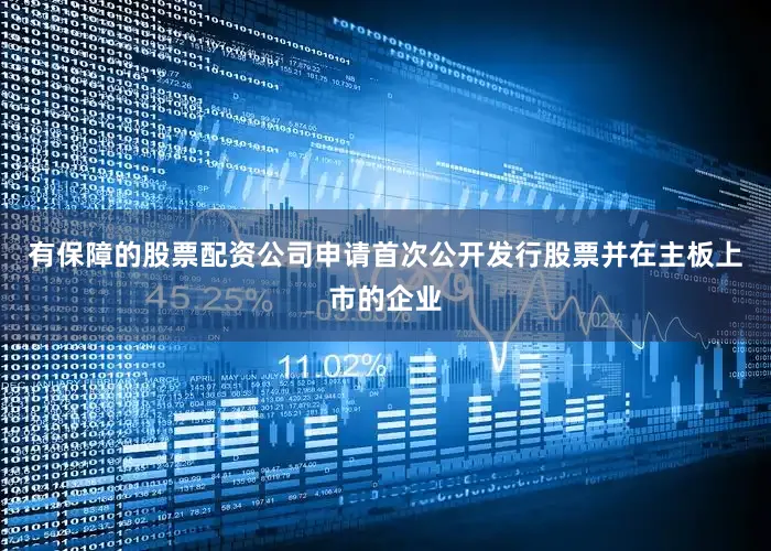 有保障的股票配资公司申请首次公开发行股票并在主板上市的企业